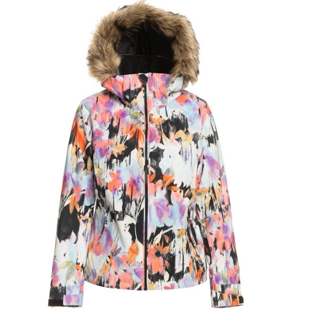 Roxy Insulated jet ski Snow jacket Faux Fur hood